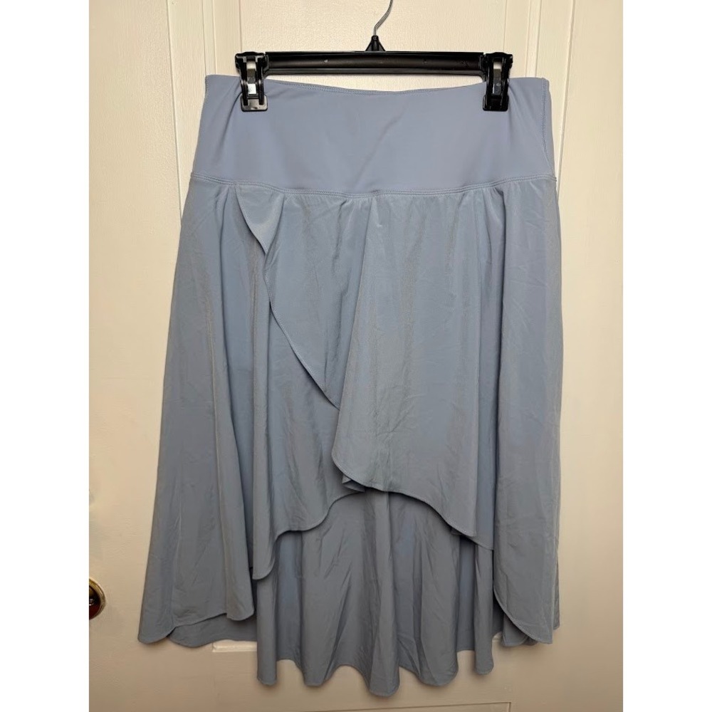 Halara Breezeful Midi Skirt High Waisted High Low Ruffle Flowy Quick Dry Size L - Picture 2 of 11